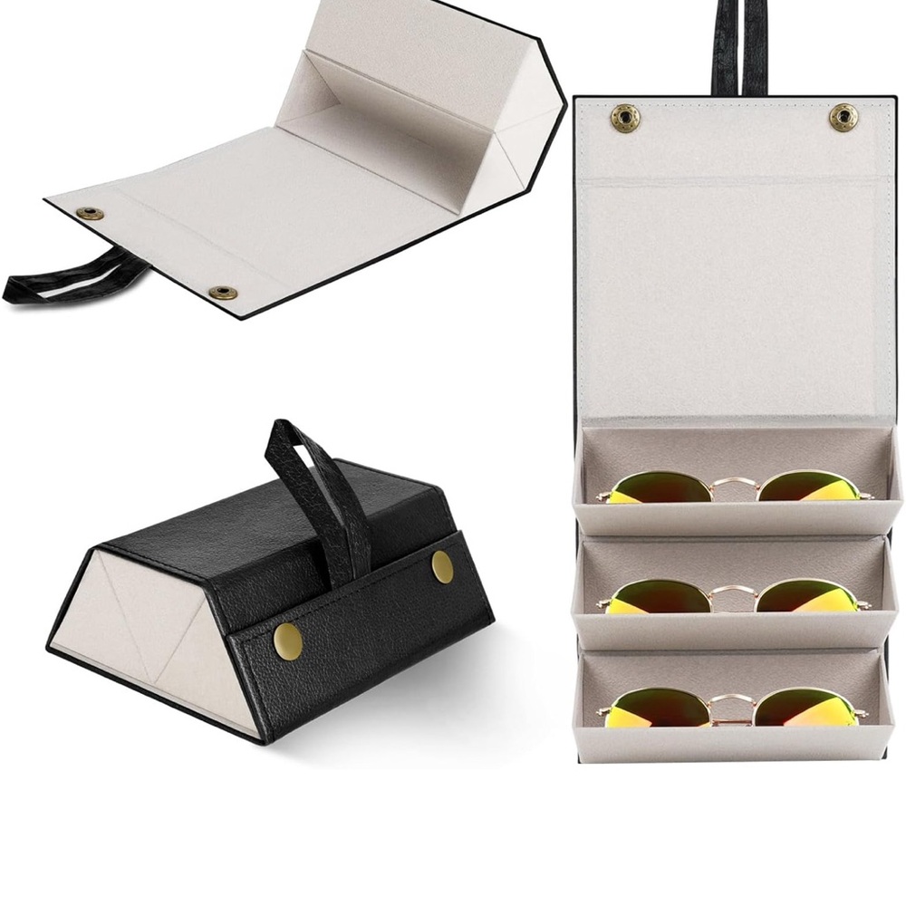 Black and White Sunglasses Organizer